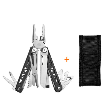 Foldable Multitool Pliers with Scissors and Screwdriver Stainless Steel Multi Tool Pliers with Replaceable Wire Cutters and Saw